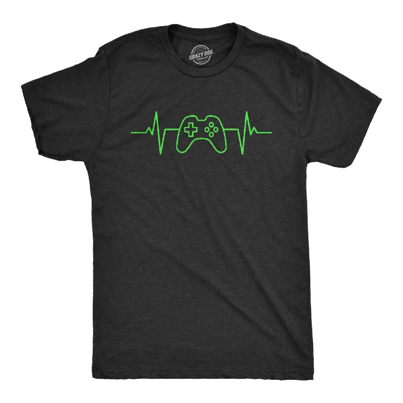 Video Game Heart Beat Men's T Shirt