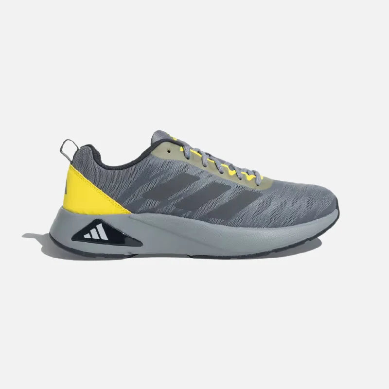 Adidas Flaash Run Men's Running Shoes -Medium Lead / Grey Six / Impact Yellow