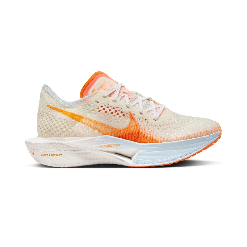 Nike Women's Vaporfly 3 Road Racing Shoes - Coconut Milk/Bright Mandarin-Sail