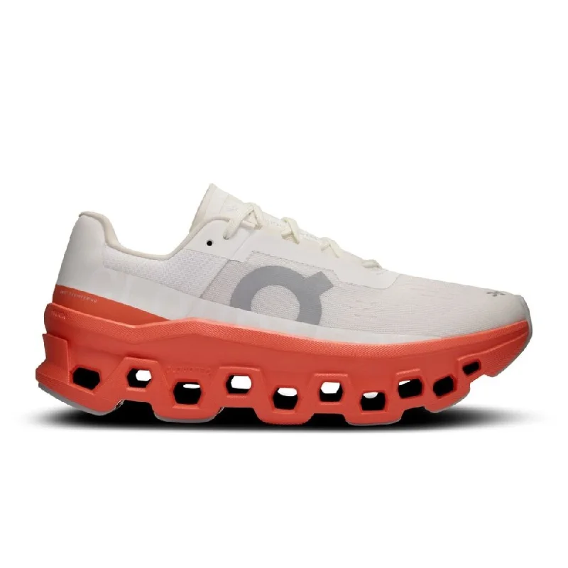 On Women's Cloudmonster - White/Flame