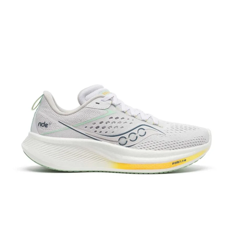 Saucony Women's Ride 17 - White/Peel