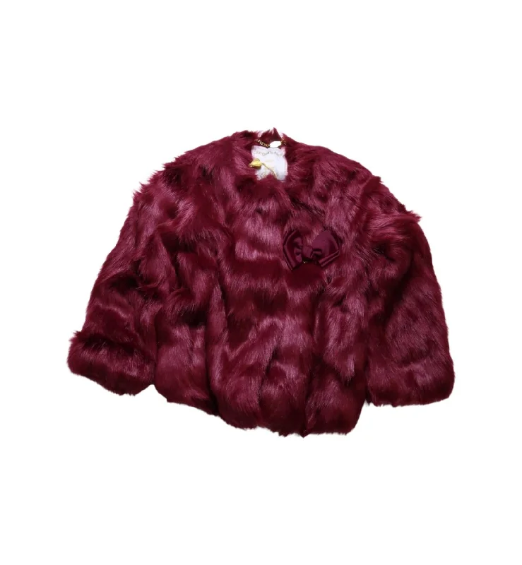 Angel's Face Faux Fur Jacket 6T - 7Y