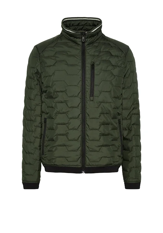 Bugatti Airseries Quilted Jacket, Khaki