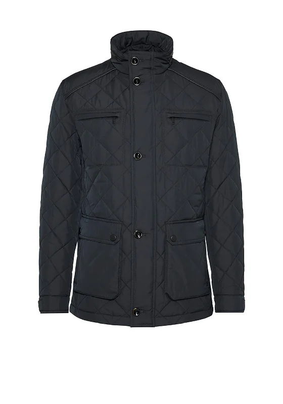 Bugatti Quilted Jacket, Black