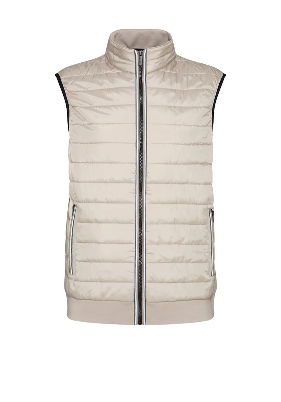 Bugatti Padded Gilet, Beige