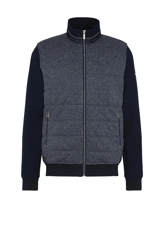 Bugatti Contrast Sleeves Jacket, Navy & Grey