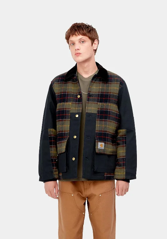 Carhartt Highland Jacket, Dark Navy & Barron Check