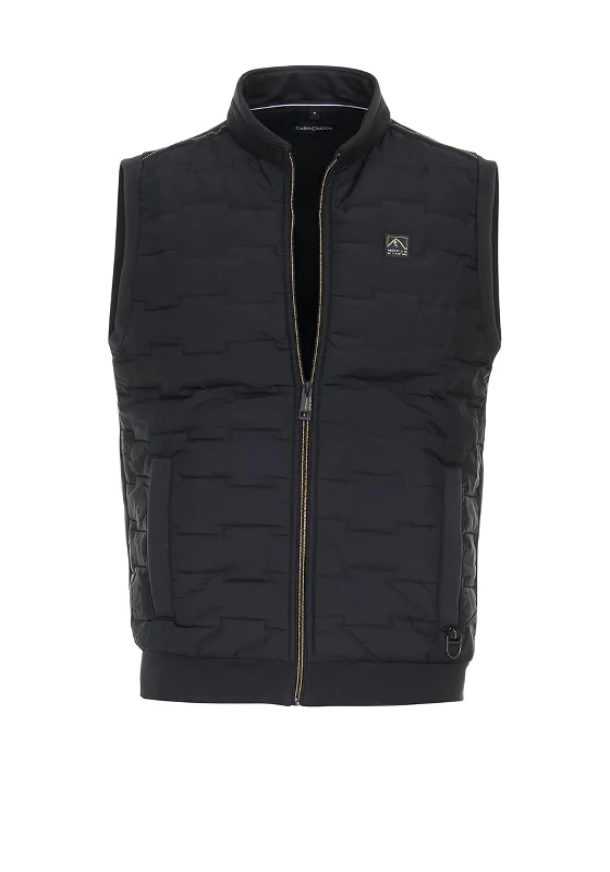 Casa Moda Contrast Zip Gilet, Night Blue