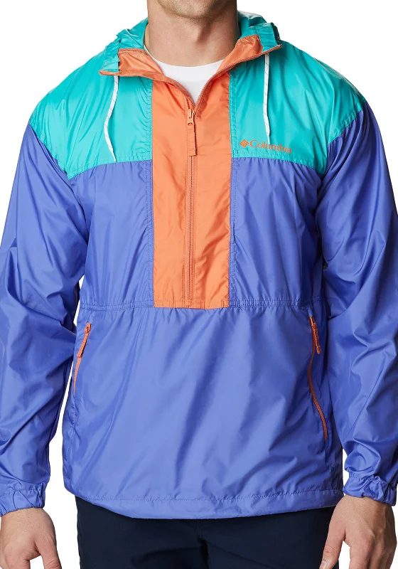 Columbia Flash Challenger Anorak, Purple, Turquoise & Navy