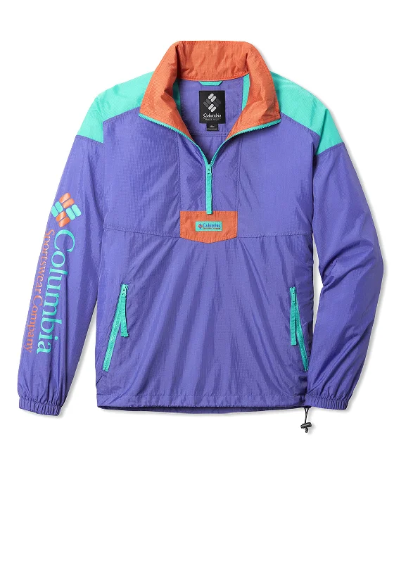 Columbia Riptide Anorak, Purple, Turquoise & Navy