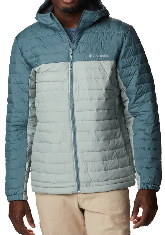 Columbia Silver Falls Hooded Padded Jacket, Niagra & Metal