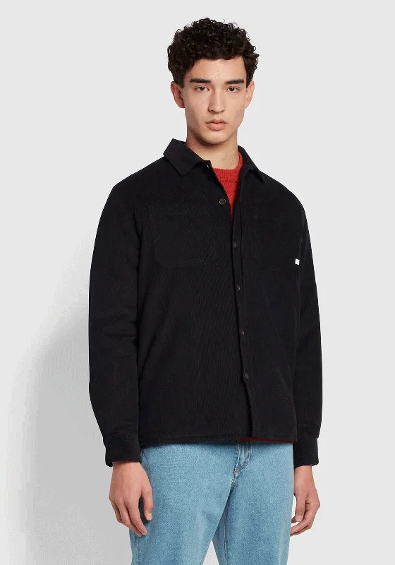 Farah Hunter Corduroy Overshirt, True Navy