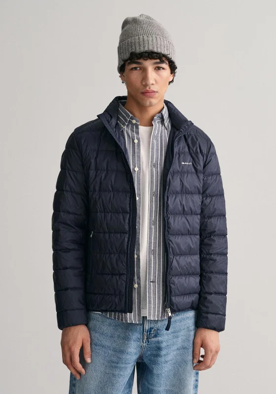 Gant Light Down Jacket, Evening Blue