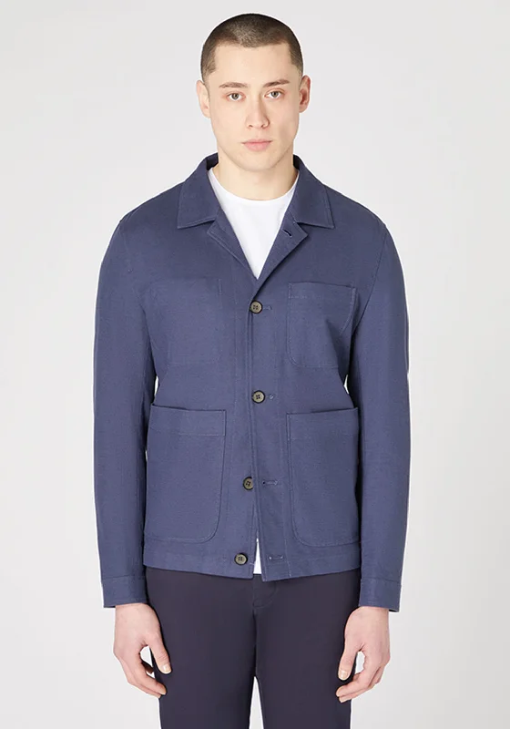 Remus Uomo Slim Fit Overshirt, Deep Blue