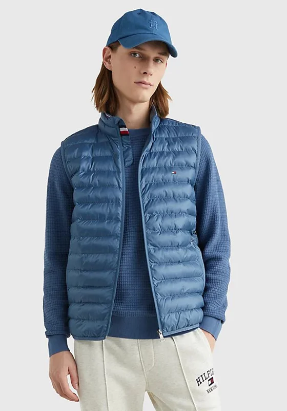 Tommy Hilfiger Core Packable Padded Gilet, Blue Coast